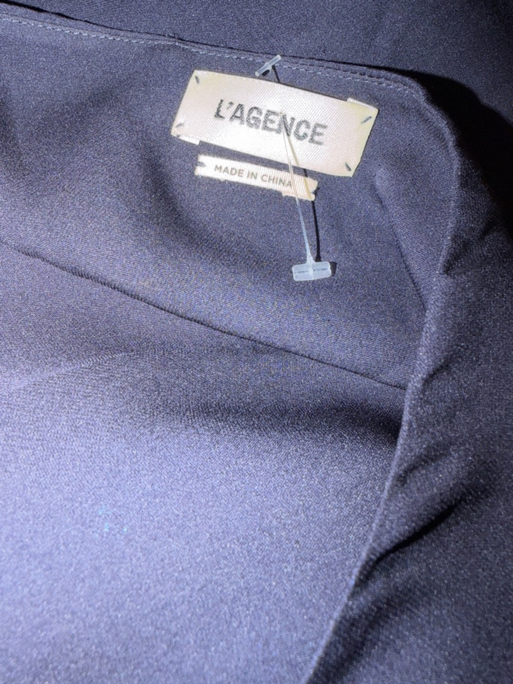 L’AGENCE Silk Versatile Halter Wrap Camisole Navy Draped Top Size S - Picture 13 of 16